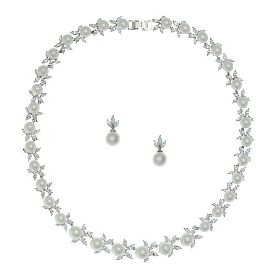 Set. Necklace & Earrings-GLN0094